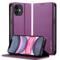 Pour iPhone 12 / 12 Pro LC.IMEEKE L1 Series Étui de téléphone en PU givré à texture fine (Violet)