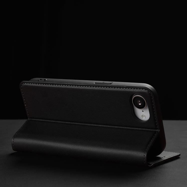 For iPhone 16e / 17e LC.IMEEKE L1 Series Frosted Fine Texture PU Phone Case(Black)