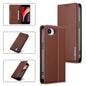 For iPhone 16e / 17e LC.IMEEKE L1 Series Frosted Fine Texture PU Phone Case(Brown)