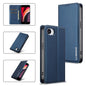 For iPhone 16e / 17e LC.IMEEKE L1 Series Frosted Fine Texture PU Phone Case(Blue)