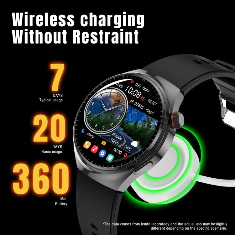 LF38 1.6 inch IPS Screen Steel Strap Smart Watch Supports Blood Oxygen Monitoring(Black)