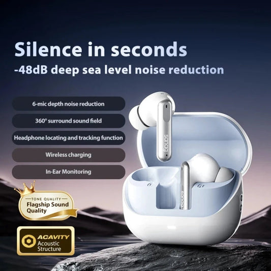 Sanag T51S TWS ANC Noise Reduction Wireless Bluetooth Earphone(Black)