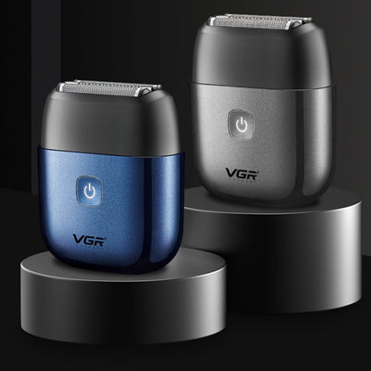 VGR V-340 5W USB Mini Portable Reciprocating Electric Shaver(Black)