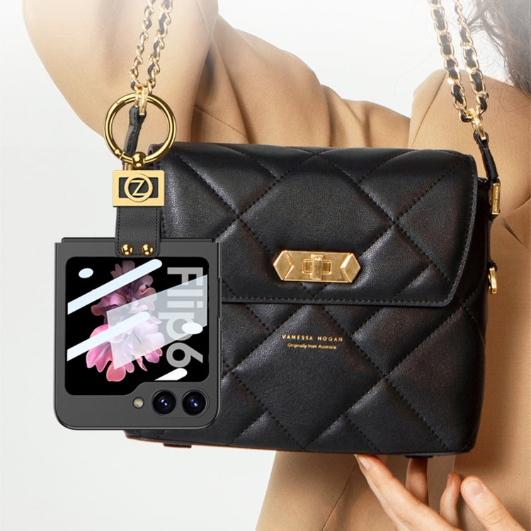 For Samsung Galaxy Z Flip6 / Flip7 FE GKK Integrated Ultra-thin Phone Case with Z Ring Holder(Light Green)