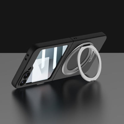 For Samsung Galaxy Z Flip6 / Flip7 FE GKK Integrated Ultra-thin MagSafe Phone Case with Ring Holder(Black)