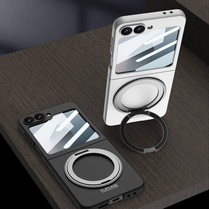 For Samsung Galaxy Z Flip6 / Flip7 FE GKK Integrated Ultra-thin MagSafe Phone Case with Ring Holder(Black)
