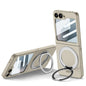 For Samsung Galaxy Z Flip6 / Flip7 FE GKK Integrated Ultra-thin MagSafe Phone Case with Ring Holder(Titanium Grey)