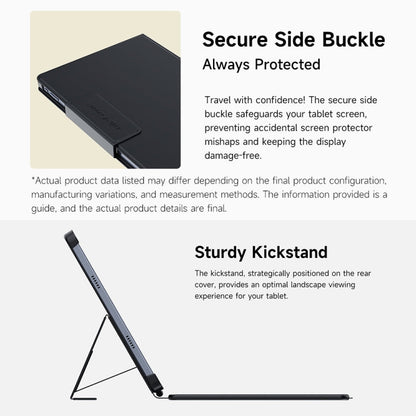 Ulefone Pogo Pin Smart Keyboard & Tablet Leather Case For Tab A11 Pro(Grey)