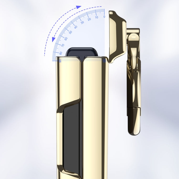 For Samsung Galaxy Z Flip6 / Flip7 FE GKK Integrated Electroplated Litchi Texture Leather Phone Case with Ring(Blue)