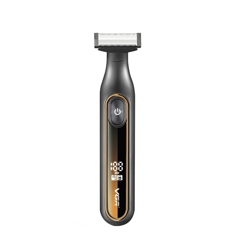 VGR V-360 5W USB Digital Display Electric T-shaped Shaver(Yellow)