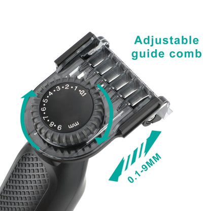 VGR V-360 5W USB Digital Display Electric T-shaped Shaver(Yellow)