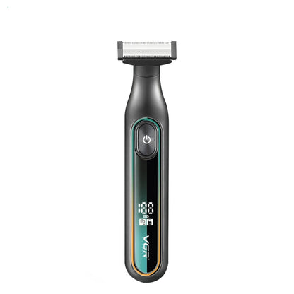 VGR V-360 5W USB Digital Display Electric T-shaped Shaver(Green)