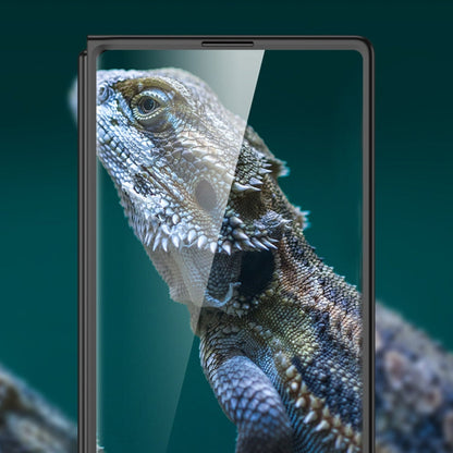 For Samsung Galaxy Z Fold6 GKK Integrated Ultra-thin Electroplating Lens Frame Phone Case(Black)