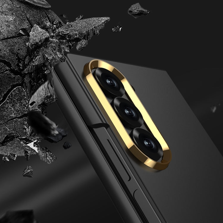 For Samsung Galaxy Z Fold6 GKK Integrated Ultra-thin Electroplating Lens Frame Phone Case(Silver)