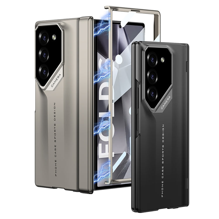 For Samsung Galaxy Z Fold6 GKK Integrated Folding Supercar Phone Case(Black)