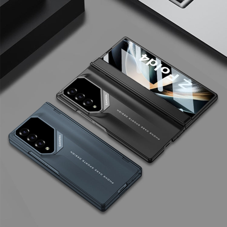 For Samsung Galaxy Z Fold4 GKK Integrated Folding Supercar Phone Case(Black)