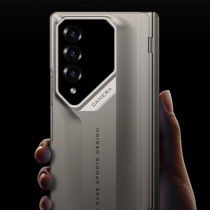 For Samsung Galaxy Z Fold4 GKK Integrated Folding Supercar Phone Case(Grey)