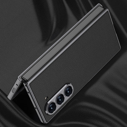 For Samsung Galaxy Z Fold6 GKK Integrated Plating Leather Full Coverage Phone Case(Green)