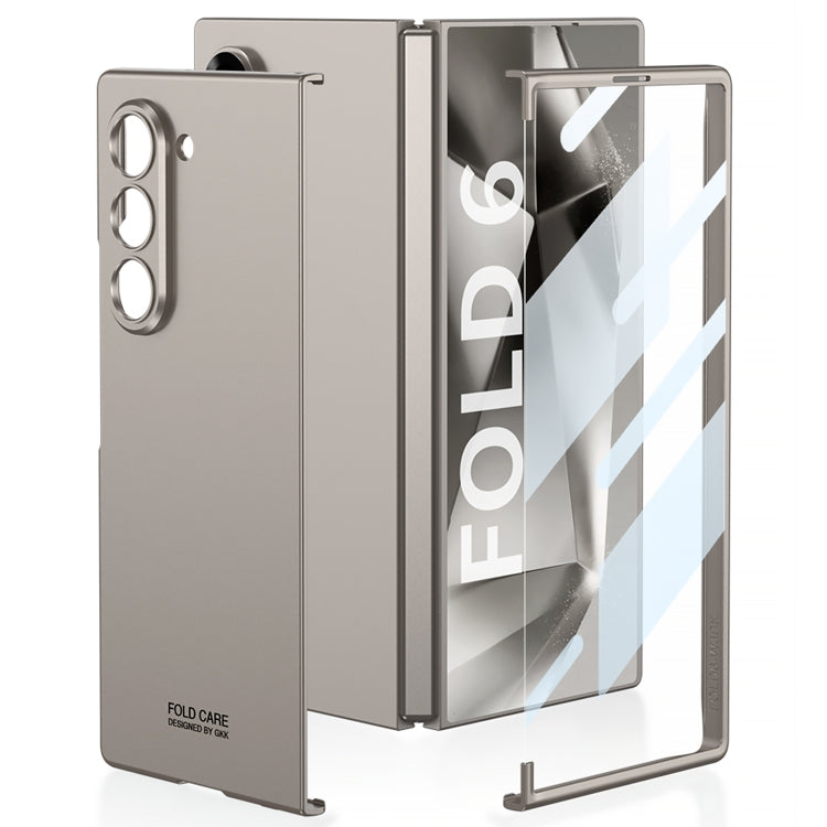 For Samsung Galaxy Z Fold6 GKK Integrated Unbounded Ultra-thin All-inclusive Phone Case(Mountain Gray)