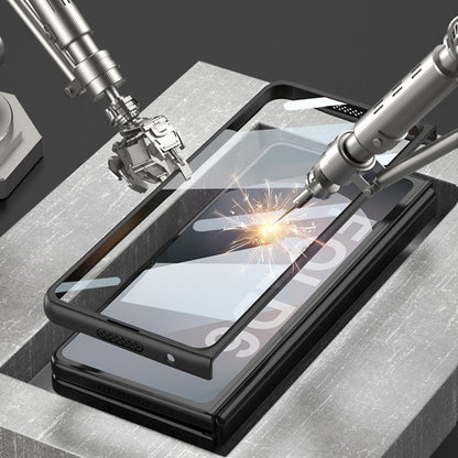 For Samsung Galaxy Z Fold6 GKK Integrated Blade Ultra-thin Full Coverage Phone Case with Pen Slot, Not Included Pen(Grey)