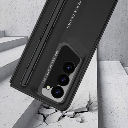 For Samsung Galaxy Z Fold6 GKK Integrated Blade Ultra-thin Full Coverage Phone Case with Pen Slot, Not Included Pen(Black)