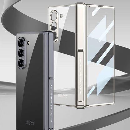 For Samsung Galaxy Z Fold6 GKK Integrated Magnetic Fold Electroplating Phantom Phone Case(Mountain Gray)