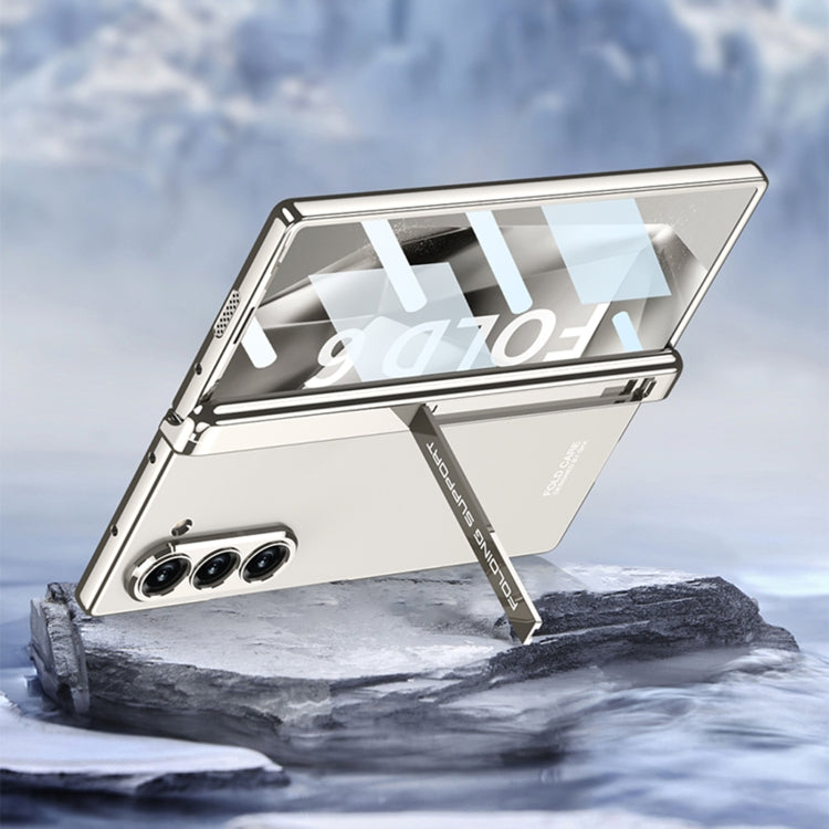 For Samsung Galaxy Z Fold6 GKK Integrated Magnetic Fold Electroplating Phantom Phone Case(Titanium Gray)
