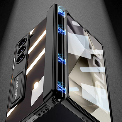 For Samsung Galaxy Z Fold6 GKK Integrated Magnetic Fold Hinge Phantom Phone Case(Black)