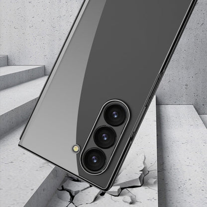For Samsung Galaxy Z Fold6 GKK Big Hole Electroplating Phantom Full Coverage Phone Case(Black)