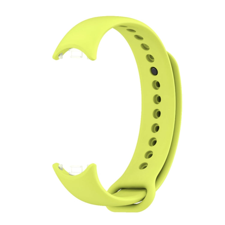 For Xiaomi Smart Band 10 / 9 / 8 MIJOBS Metal Buckle Solid Color Silicone Watch Band(Grass Green)