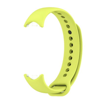 For Xiaomi Smart Band 10 / 9 / 8 MIJOBS Metal Buckle Solid Color Silicone Watch Band(Grass Green)