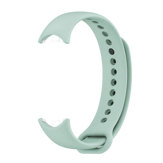 For Xiaomi Smart Band 10 / 9 / 8 MIJOBS Metal Buckle Solid Color Silicone Watch Band(Aqua)
