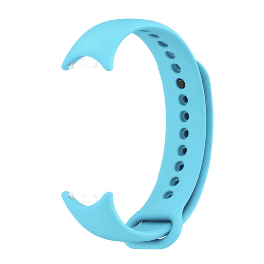 For Xiaomi Smart Band 10 / 9 / 8 MIJOBS Metal Buckle Solid Color Silicone Watch Band(Sky Blue)