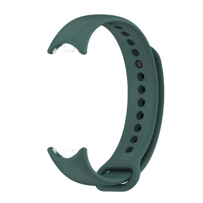 Pour Xiaomi Smart Band 10 / 9 / 8 MIJOBS Bracelet de montre en silicone de couleur unie avec boucle en métal (bleu corbeau)