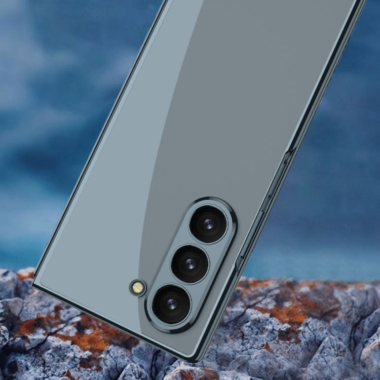 Pour Samsung Galaxy Z Fold6 GKK Coque de Téléphone Intégrée Galavoplastie Phantom à Couverture Complète (Vert)
