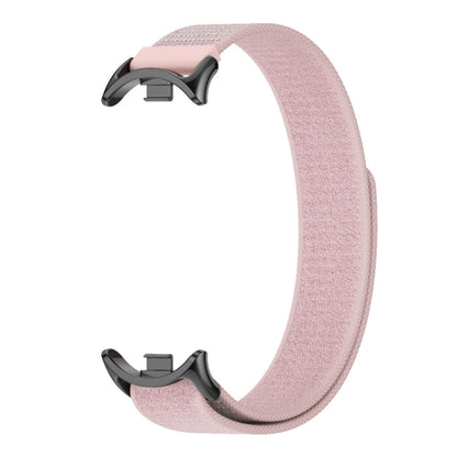 For Xiaomi Smart Band 9 / 8 MIJOBS Nylon Watch Band Wristband(Pink Black)