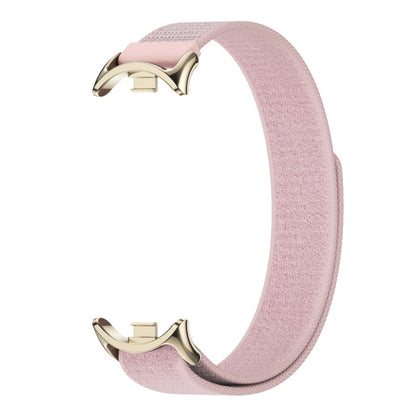 For Xiaomi Smart Band 9 / 8 MIJOBS Nylon Watch Band Wristband(Pink Light Gold)