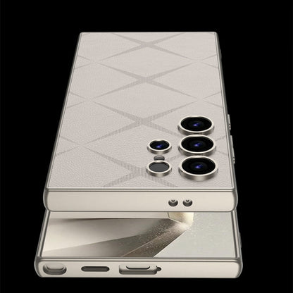 For Samsung Galaxy S24 Ultra 5G GKK Asterism Metal Paint Skin Feel Leather Full Coverage Phone Case, Not Included Pen(Black)