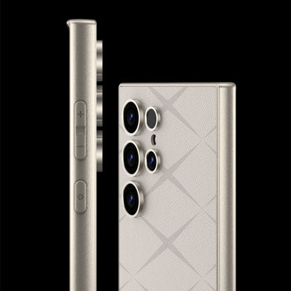 For Samsung Galaxy S23 Ultra 5G GKK Asterism Metal Paint Skin Feel Leather Full Coverage Phone Case, Not Included Pen(Black)