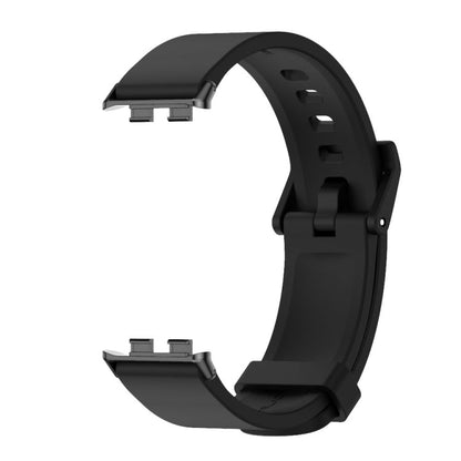For Honor Band 10 / 9 MIJOBS Solid Color Silicone Watch Band(Black)