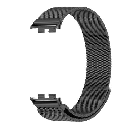 For Honor Band 10 / 9 MIJOBS Milan Magnetic Stainless Steel Watch Band(Black)