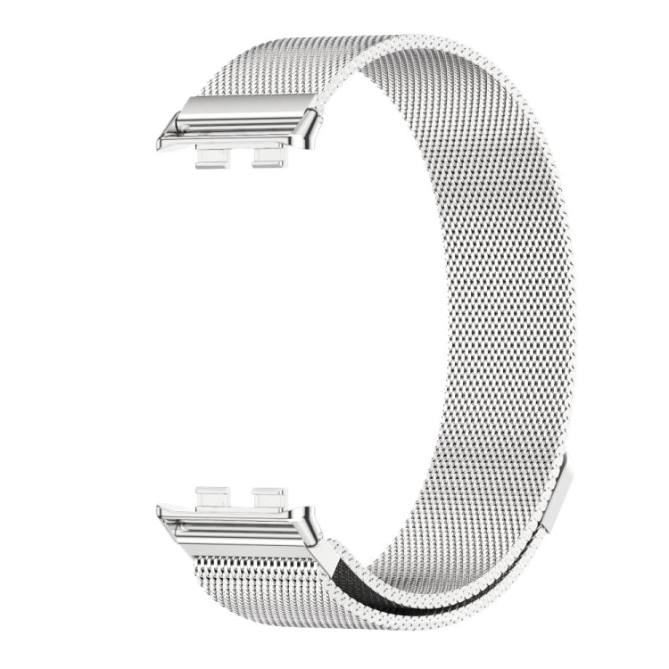 For Honor Band 10 / 9 MIJOBS Milan Magnetic Stainless Steel Watch Band(Silver)