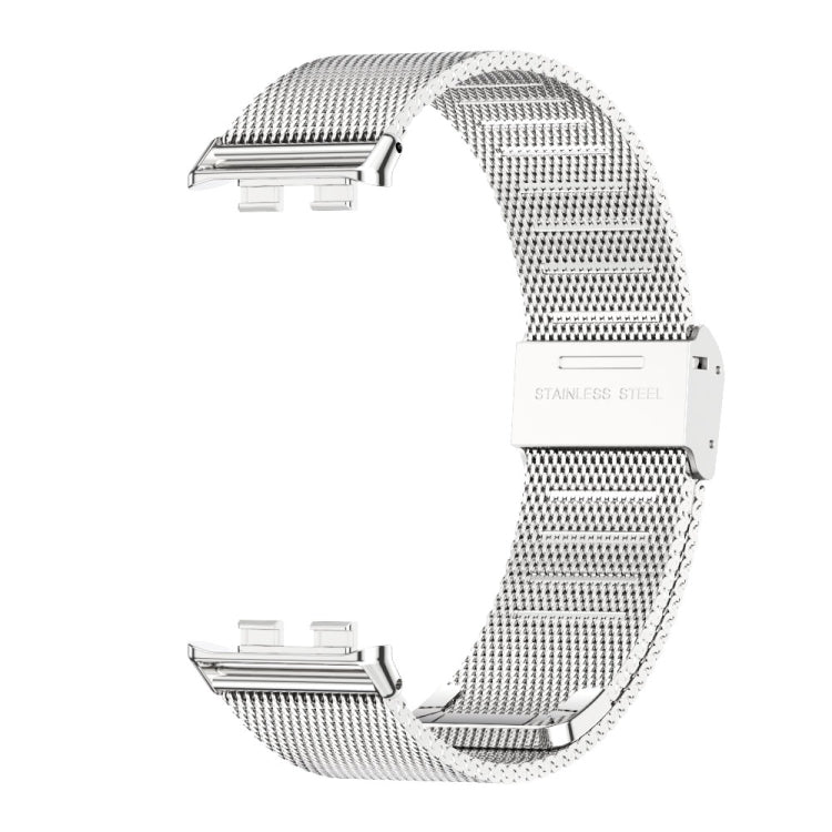 For Honor Band 10 / 9 MIJOBS Milan Buckle Stainless Steel Watch Band(Silver)