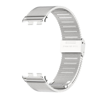 For Honor Band 10 / 9 MIJOBS Milan Buckle Stainless Steel Watch Band(Silver)