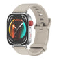 For Huawei Watch Fit3 MIJOBS Solid Color Silicone Watch Band(Gray Silver)
