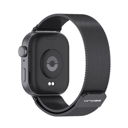 For Huawei Watch Fit3 MIJOBS Milan Magnetic Stainless Steel Watch Band(Black)