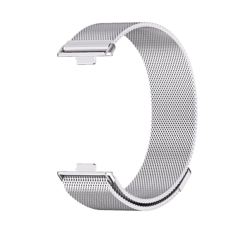 Pour Huawei Watch Fit3 MIJOBS Milan Bracelet de Montre Magnétique en Acier Inoxydable (Argent)