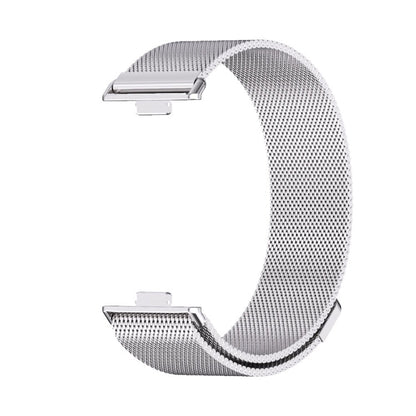 Pour Huawei Watch Fit3 MIJOBS Milan Bracelet de Montre Magnétique en Acier Inoxydable (Argent)