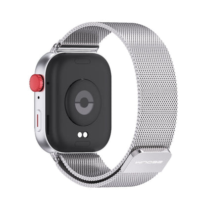 Pour Huawei Watch Fit3 MIJOBS Milan Bracelet de Montre Magnétique en Acier Inoxydable (Argent)