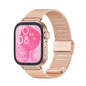 Pour bracelet de montre en acier inoxydable à boucle milanaise MIJOBS pour Huawei Watch Fit3 (or rose)